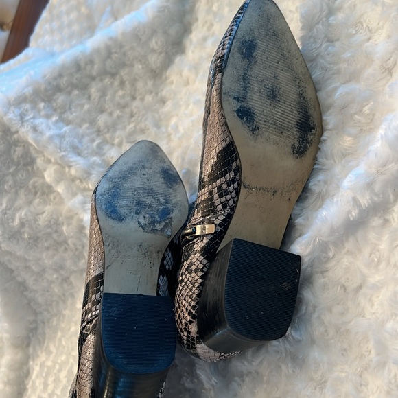Marc Fisher Tammea2 snake print leather boots sz 7.5 - Picture 7 of 7